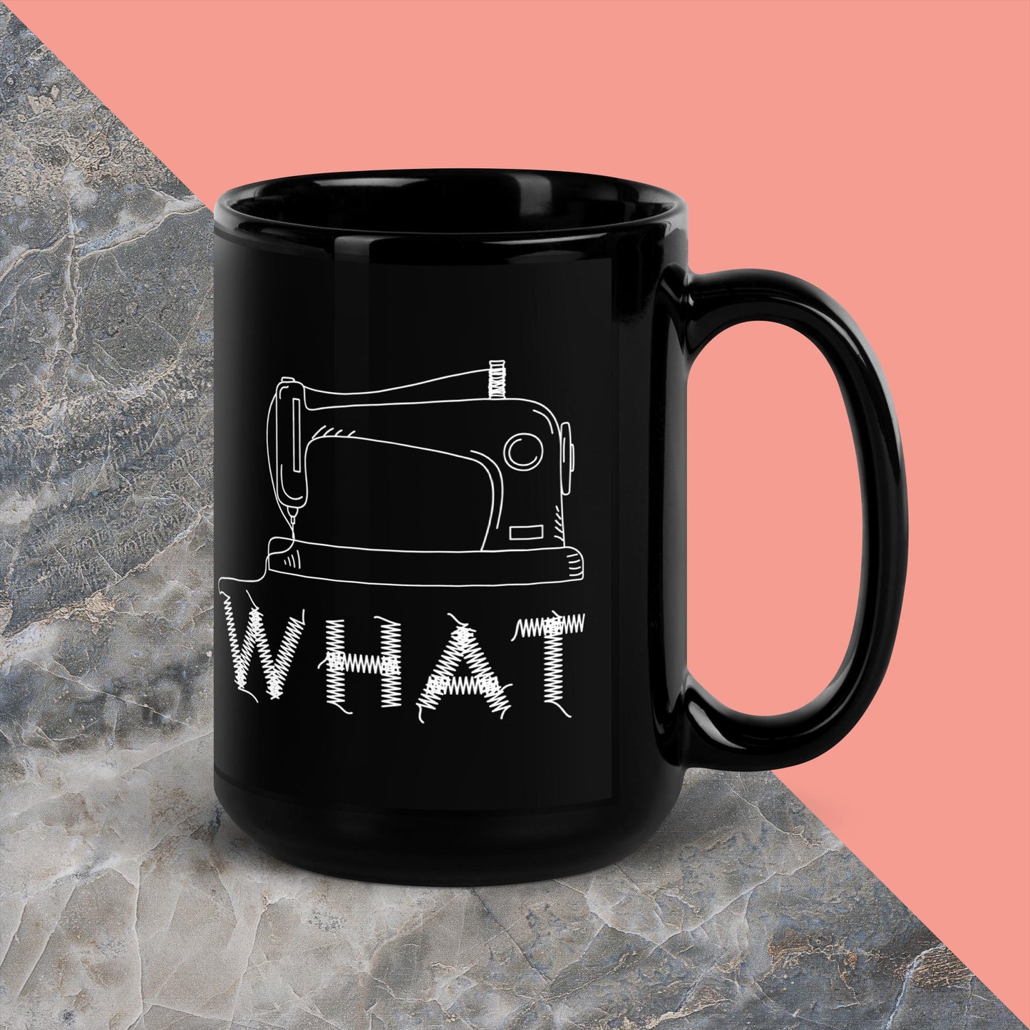 Sew-What • Black Glossy Mug